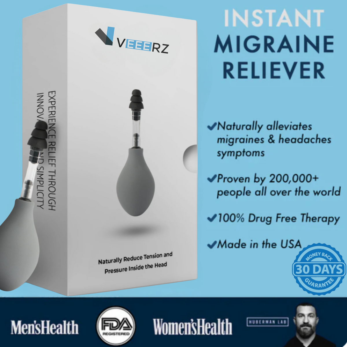 Veeerz® Instant Migraine Reliever